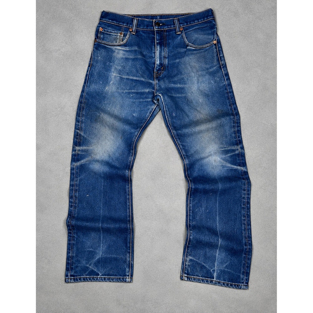 Levi's 517 Bootcut Jeans Men's 33x32 Blue Denim Medium Wash Red Tab